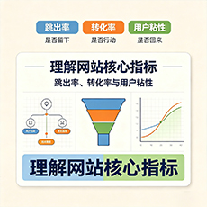 百色建站-理解网站核心指标：跳出率、转化率与用户粘性