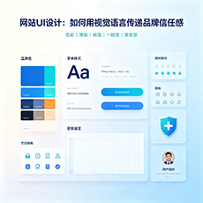 百色建站-网站UI设计：如何用视觉语言传递品牌信任感